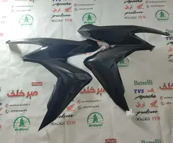 قاب (کاور فلاپ) بغل بلوری چراغ جلو موتور طرح کلیک (مشکی براق) خارجی (سمت چپ)
