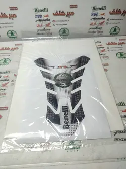 پد (برچسب) ارم روی باک موتور بنلی مشکی سفید باریک tnt