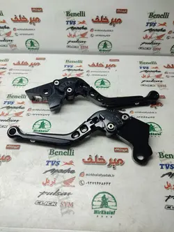 دسته (کتی) کلاچ و ترمز تاشو رنتال cnc حرفه ای اسپرت موتور بنلی 250 قدیم و 300 دوسیلندر قدیم و جدید نیوفیس و ریس مشکی