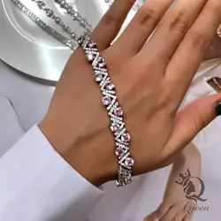 دستبند طرح جواهر کد mq05