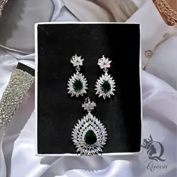 نیم ست طرح جواهر کد mq01