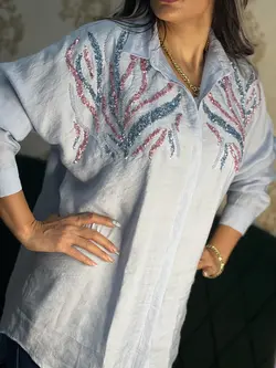 شومیز پولک دوزی