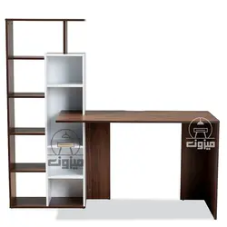میز تحریر کتابخانه دار مدل رها یک میزون چوب