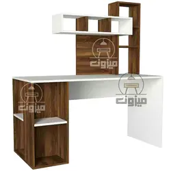 میز تحریر مدرن کتابخانه دار مدل همایون یک میزون چوب