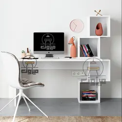 میز تحریر دکوراتیو کتابخانه دار مدل خاتون یک میزون چوب