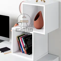 میز تحریر دکوراتیو کتابخانه دار مدل خاتون یک میزون چوب