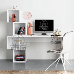 میز تحریر دکوراتیو کتابخانه ای مدل خاتون دو میزون چوب
