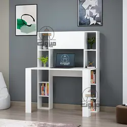 میز تحریر کتابخانه ای درب دار مدل سوگند یک میزون چوب