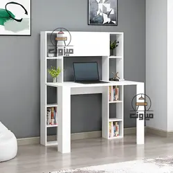 میز تحریر کتابخانه ای درب دار مدل سوگند یک میزون چوب