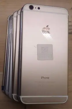درب پشت آیفون iPhone 6plus فابریک و روکاری در حد آک با شیشه دوربین رنگ گلد