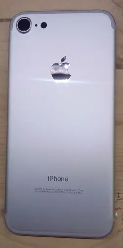 درب پشت شاسی آیفون iPhone 7 فابریک و آک با شیشه دوربین رنگ سیلور
