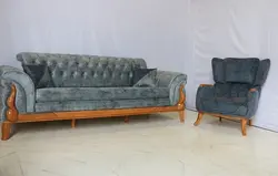 مبل 8 نفره کاسپین با تکی کریستال