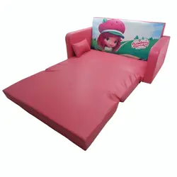 کاناپه مبل تخت خابشو دو نفره کودک و نوجوان مدل دختر توت فرنگی