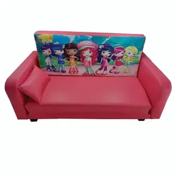 کاناپه مبل تخت خابشو دو نفره کودک و نوجوان مدل دختر توت فرنگی