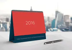 دانلود موکاپ تقویم رومیزی