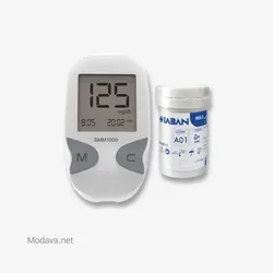 دستگاه تست قند خون دیابان مدل SMM1000 به همراه نوار تست قند خون 50 عددی