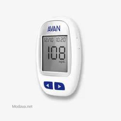 دستگاه تست قند خون آوان AGM01به همراه 10 عدد نوار تست قند خون