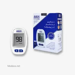 دستگاه تست قند خون آوان AGM01به همراه 10 عدد نوار تست قند خون