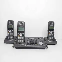 تلفن بی سیم پاناسونیک مدل KX-TG6700B سه گوشی (استوک)