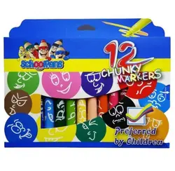 ماژيك 12 رنگ جامبو اسكول فنز مدل92410