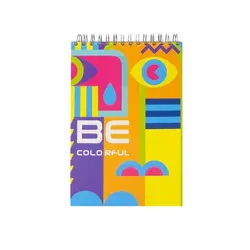 دفتر یادداشت جلد سخت سیمی 80 برگ فنر دوبل سایز 120×170 mm پاپکو