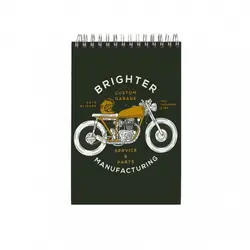 دفتر یادداشت جلد سخت سیمی 80 برگ فنر دوبل سایز 120×170 mm پاپکو