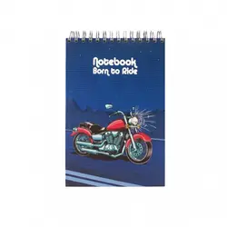 دفتر یادداشت جلد سخت سیمی 80 برگ فنر دوبل سایز 120×170 mm پاپکو