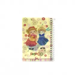 دفتر یادداشت 100 برگ سه بعدی فنر گرد پاپکو