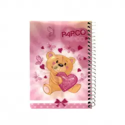 دفتر یادداشت 100 برگ سه بعدی فنر گرد پاپکو