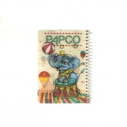 دفتر یادداشت 100 برگ سه بعدی فنر گرد پاپکو