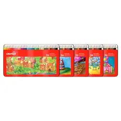 مدادرنگی 36 رنگ جعبه فلزی اونر