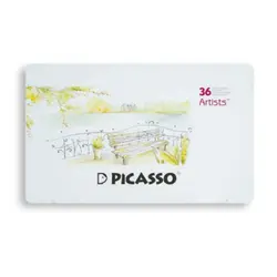 مدادرنگی 36 رنگ آرتیست جعبه فلزی پیکاسو