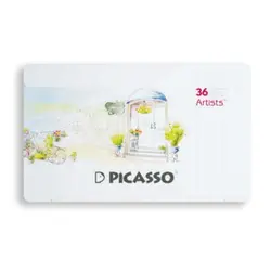 مدادرنگی 36 رنگ آرتیست جعبه فلزی پیکاسو