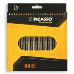 مدادرنگی 24 رنگ چوب مشکی پیکاسو
