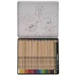 مداد رنگی ۳+24 رنگ فلزی آریا مدل 3022