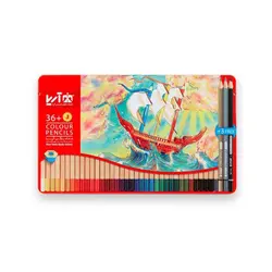 مداد رنگی ۳+۳۶ رنگ فلزی آریا مدل 3023