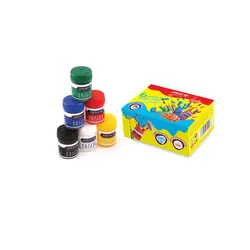 گواش 6 رنگ جعبه مقوائی بزرگ سال آریا مدل 4027