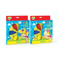 مداد شمعی( کرایون) دوکی ۶ رنگ آریا مدل 2054