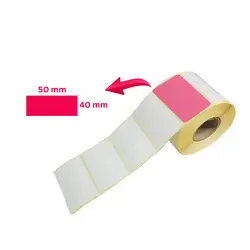 رول لیبل کاغذی 50*40 – رول 750 عددی