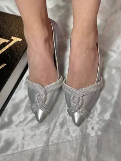 کفش زنانه مجلسی نگین ضربدری وارداتی