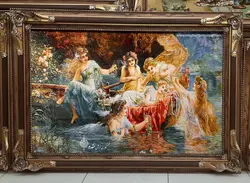 تابلو فرش دستباف نفیس 6 پری