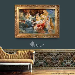 تابلو فرش دستباف نفیس 6 پری