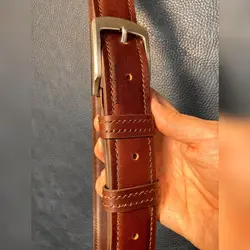 کمربند اسپرت مردانه چرم طبیعی دستدوز کد محصول:B5