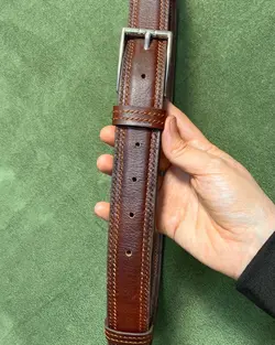 کمربند اسپرت مردانه چرم طبیعی دستدوز کد محصول:B8