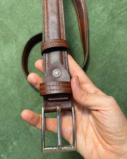 کمربند اسپرت مردانه چرم طبیعی دستدوز کد محصول:B8