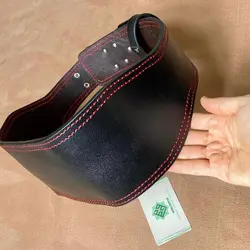 کمربند بدنسازی حرفه ای چرم طبیعی دستدوز کد‌محصول:B4