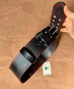 کمربند بدنسازی حرفه ای چرم طبیعی دستدوز کد‌محصول:B4