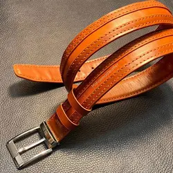 کمربند مردانه چرم طبیعی دستدوز کد محصول:B6