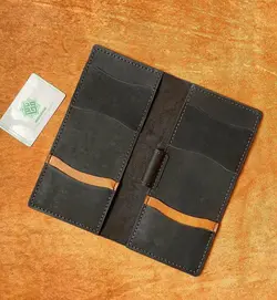 کیف دسته چک (دو تایی) چرم طبیعی دستدوز کد‌محصول: C1