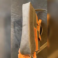 کیف مهندسی تکه دوزی چرم طبیعی دستدوز کد‌محصول:En1